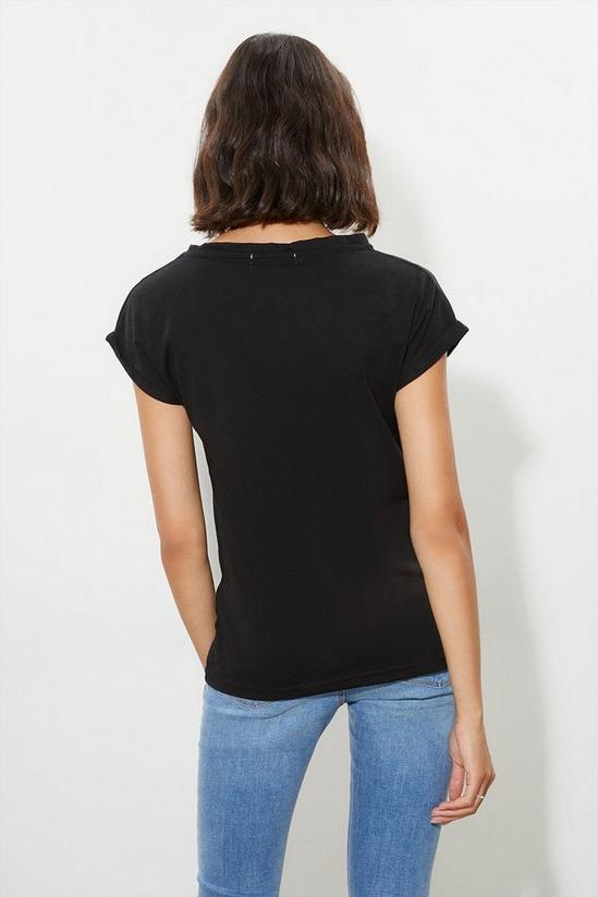 Dorothy Perkins Tall 2 Pack Cotton Roll Sleeve T-Shirt 3