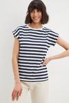 Dorothy Perkins Tall Cotton Stripe T-Shirt thumbnail 2