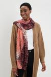 Dorothy Perkins Floral Pink Patchwork Style Scarf thumbnail 2
