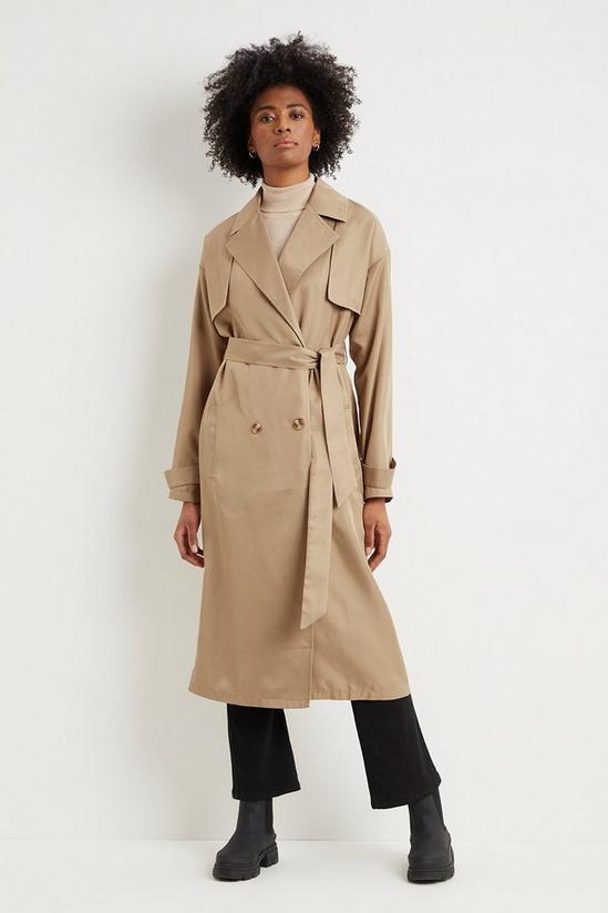 Dorothy Perkins Tall Belted Button Cuff Trench Coat 1
