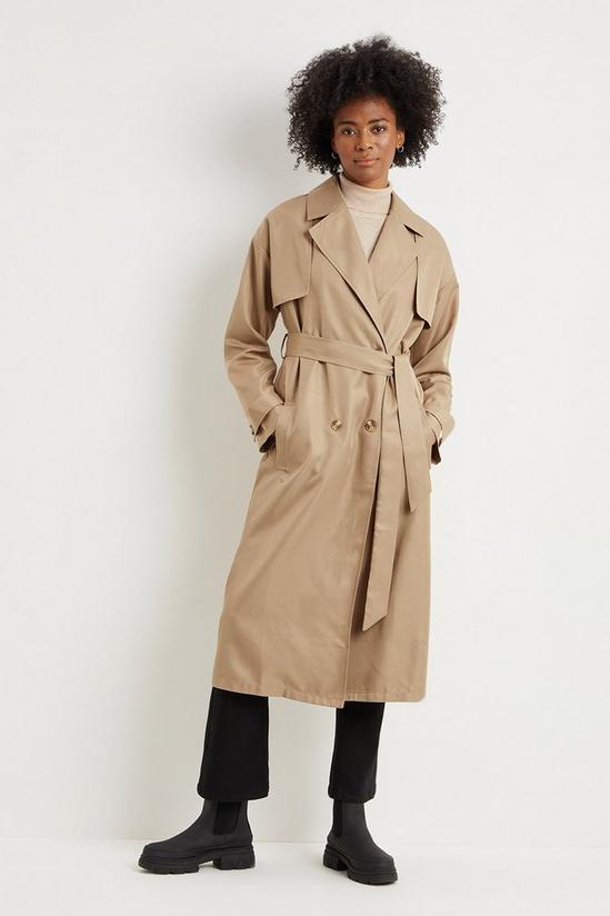 Dorothy Perkins Tall Belted Button Cuff Trench Coat 2