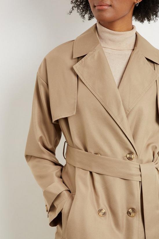 Dorothy Perkins Tall Belted Button Cuff Trench Coat 4