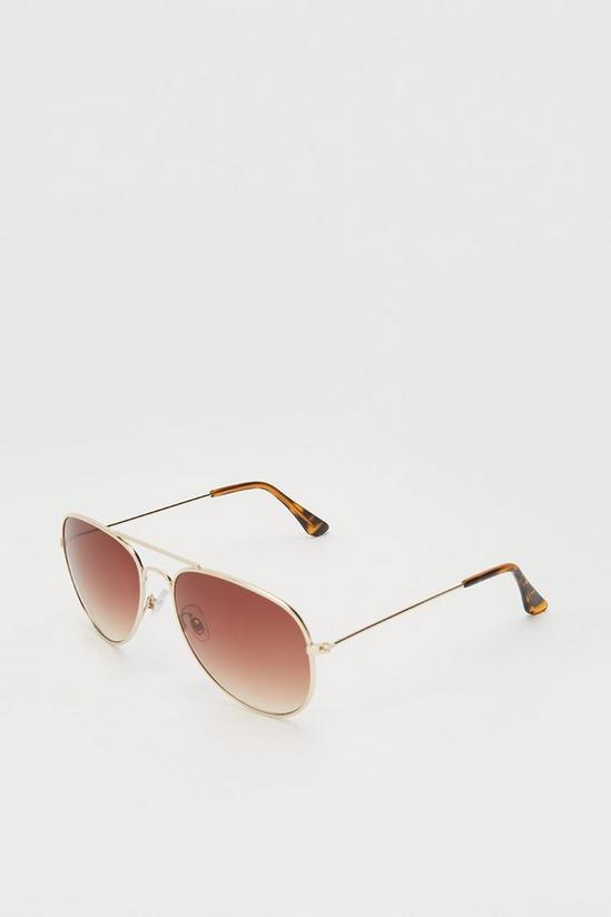 Dorothy Perkins Gold Aviator Sunglasses 2