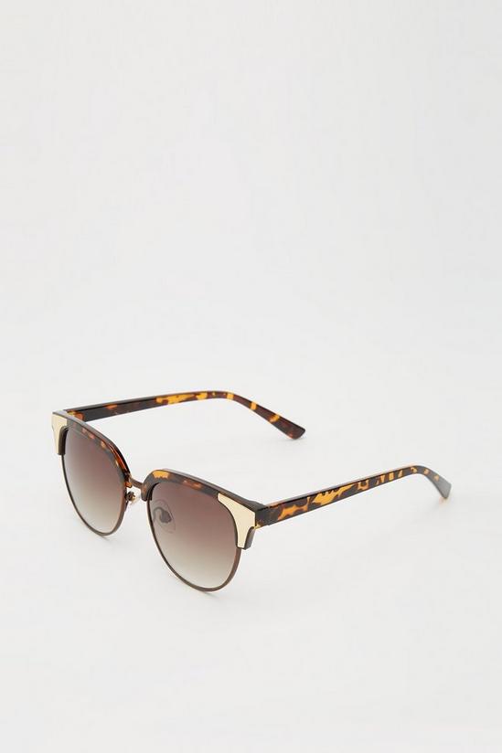 Dorothy Perkins Tortoiseshell Metalid Detail Sunglasses 2
