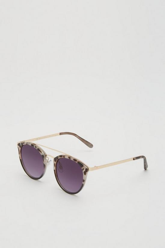 Dorothy Perkins Grey Tort Round Sunglasses 2