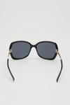 Dorothy Perkins Black Oversized Cut Out Detail Sunglasses thumbnail 3