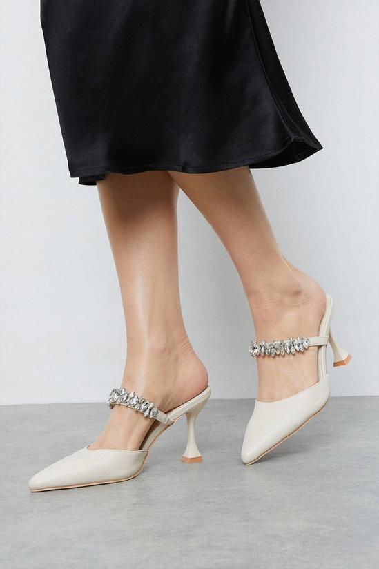 Dorothy Perkins Showcase Glowing Crystal Strap Court Shoes 1