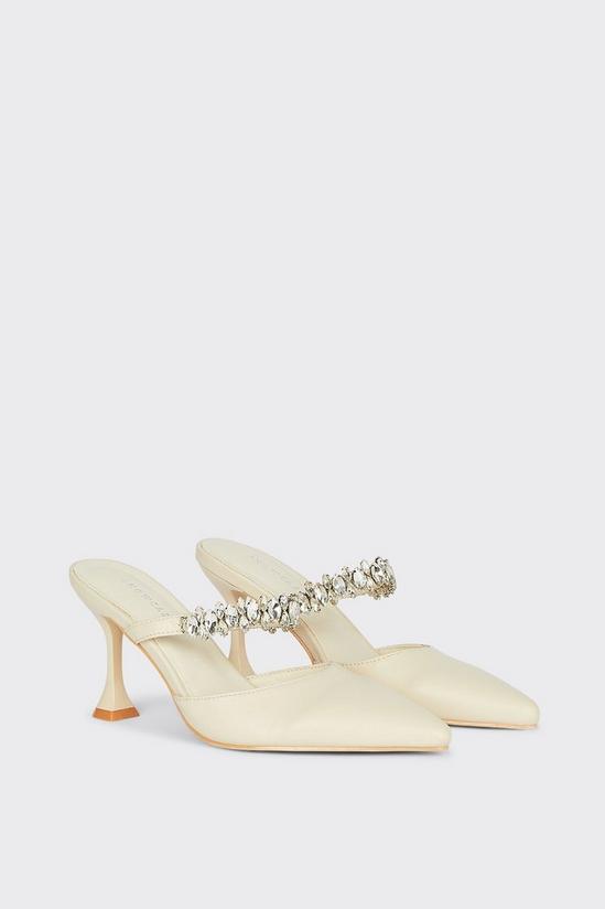 Dorothy Perkins Showcase Glowing Crystal Strap Court Shoes 3