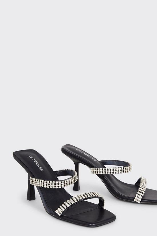 Dorothy Perkins Showcase Gift Diamante Barely There Heels 3