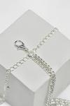 Dorothy Perkins Silver Double Layer Diamante Necklace thumbnail 2
