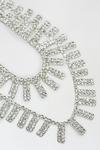 Dorothy Perkins Silver Double Layer Diamante Necklace thumbnail 3
