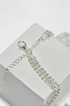 Dorothy Perkins Layered Diamante Silver Necklace thumbnail 3