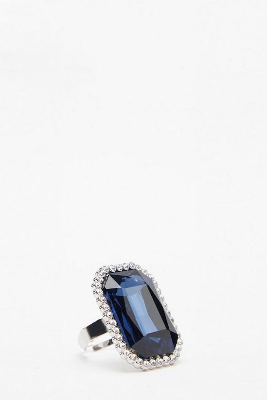 Dorothy Perkins Octagon Stone Diamante Ring 2