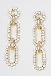 Dorothy Perkins Diamante Chain Link Drop Earrings thumbnail 1