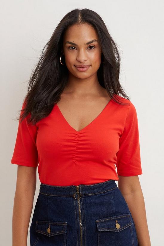 Dorothy Perkins Cotton Ruched Detail Top 4