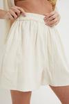 Dorothy Perkins Petite Elastic Waist Linen Shorts thumbnail 4