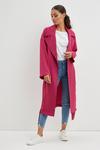 Dorothy Perkins Petite Belted Twill Duster Coat thumbnail 2