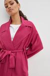 Dorothy Perkins Petite Belted Twill Duster Coat thumbnail 4