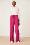 Dorothy Perkins Tall Washed Twill Wide Leg Trousers thumbnail 2