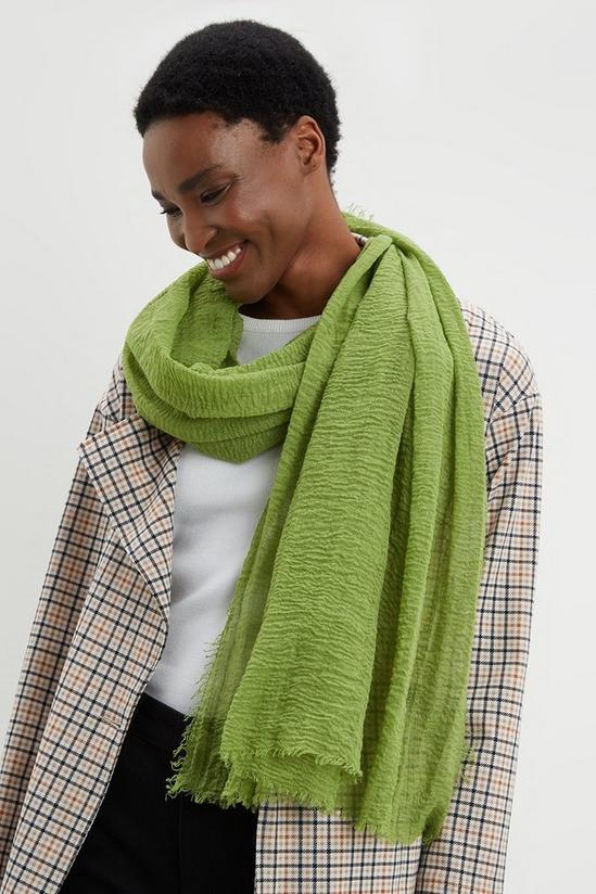 Dorothy Perkins Green Textured Scarf 2