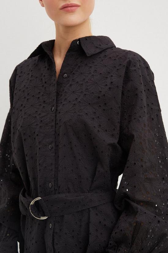 Dorothy Perkins Petite Broderie Belted Shirt 4