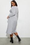 Dorothy Perkins Maternity Twist Front Long Sleeve Midi Dress thumbnail 3