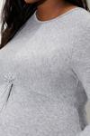 Dorothy Perkins Maternity Twist Front Long Sleeve Midi Dress thumbnail 5