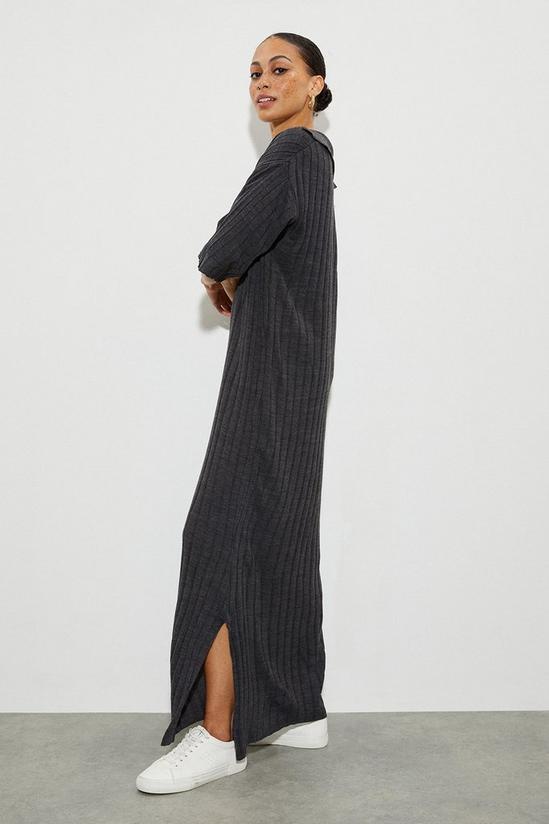 Dorothy Perkins Oversized Collar Knitted Midi Dress 2