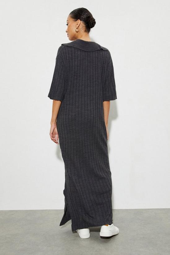 Dorothy Perkins Oversized Collar Knitted Midi Dress 3