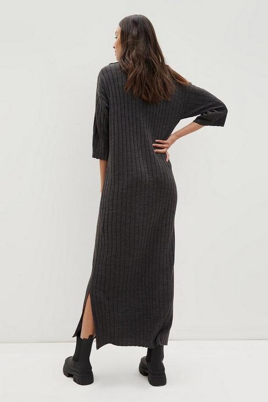 Dorothy Perkins Tall Oversized Collar Knitted Midi Dress 3