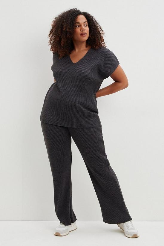Dorothy Perkins Curve Knitted Ribbed Trousers 2