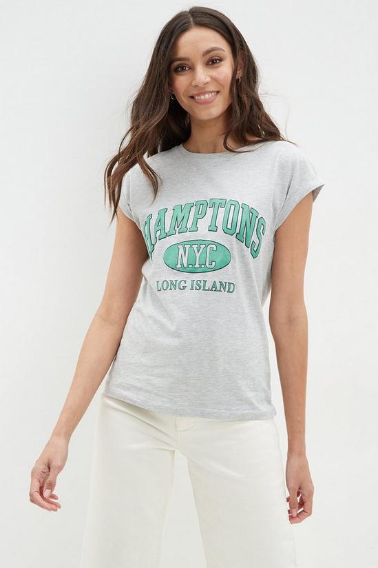 Dorothy Perkins Grey Hamptons T-shirt 1