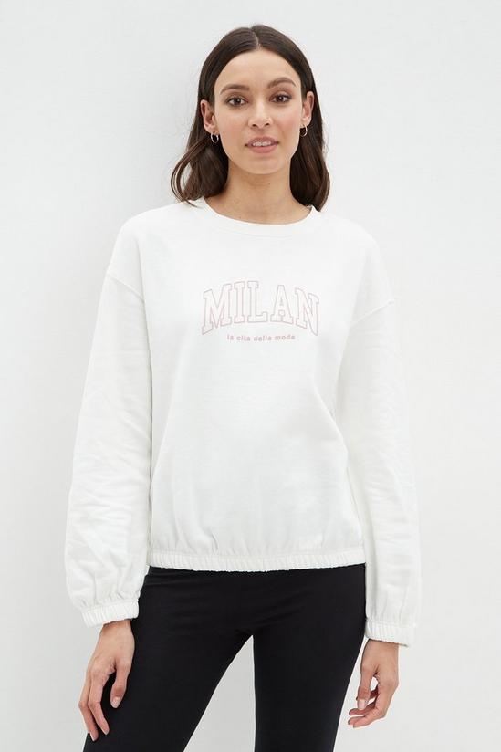 Dorothy Perkins Ivory Milan Sweatshirt 1