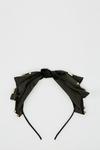 Dorothy Perkins Black Oversized Embellished Bow Headband thumbnail 1