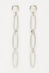 Dorothy Perkins Silver Link Statement Earrings thumbnail 1