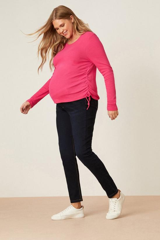 Dorothy Perkins Maternity Pink Ruched Top 1