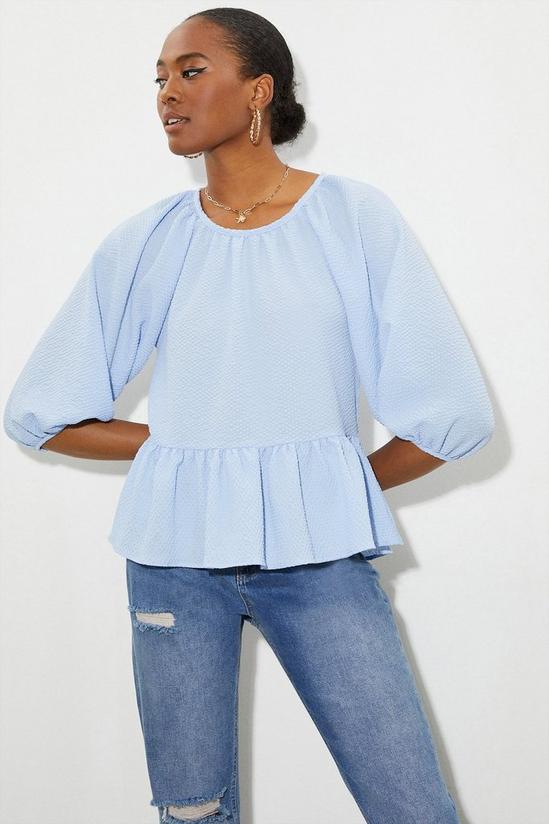 Dorothy Perkins Tall Pale Blue Smock Top 1