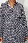 Dorothy Perkins Curve Mini Check Woven Shirt Midi Dress thumbnail 4