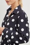 Dorothy Perkins Petite Mono Spot Mini Shirt Dress thumbnail 4