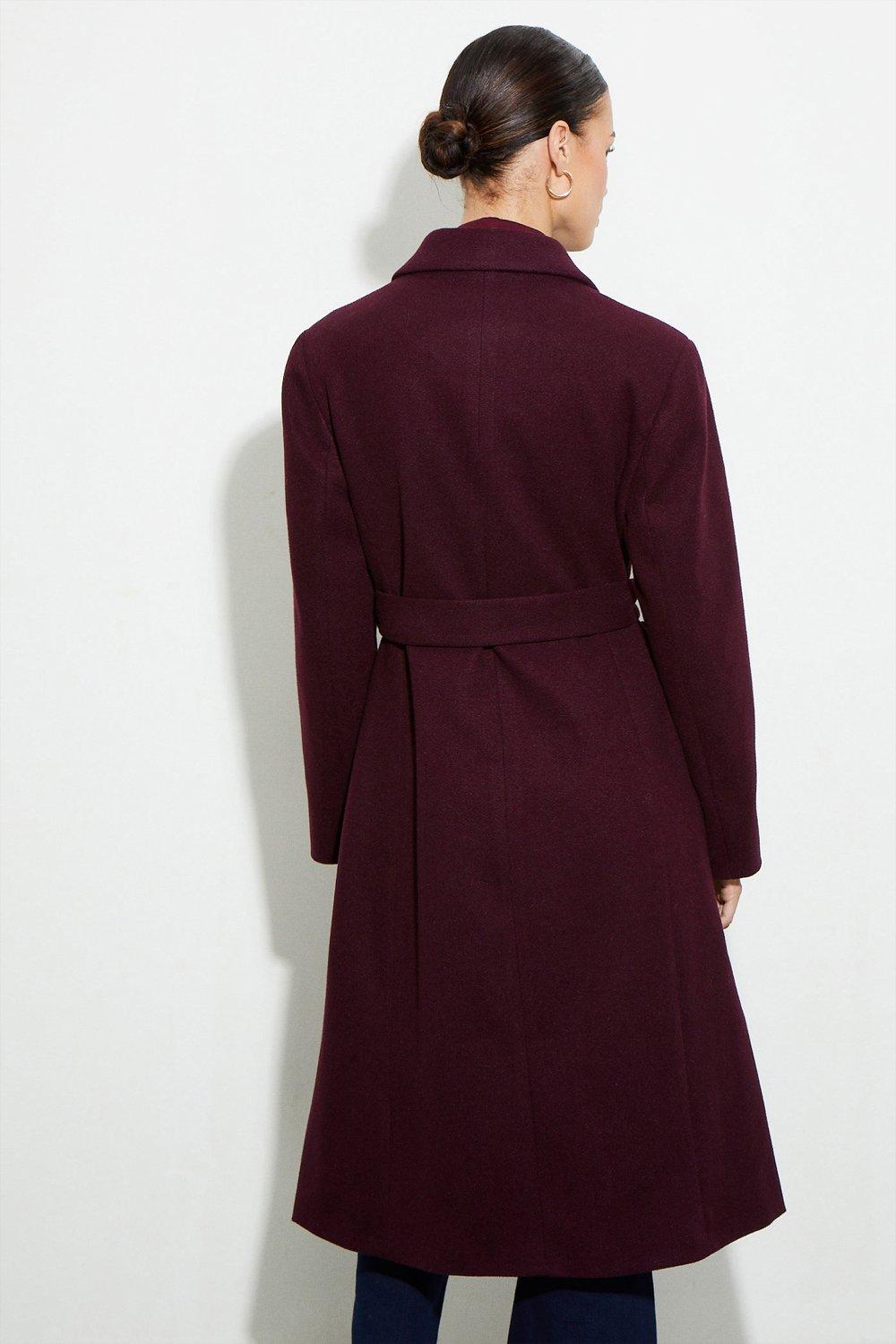 Burgundy coat shop dorothy perkins