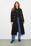 Dorothy Perkins Curve Military Double Breasted Coat thumbnail 1