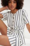 Dorothy Perkins Short Sleeve Button Through Linen Look Playsuit thumbnail 4