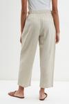Dorothy Perkins Relaxed Linen-Blend Trousers with Tie Waist thumbnail 3