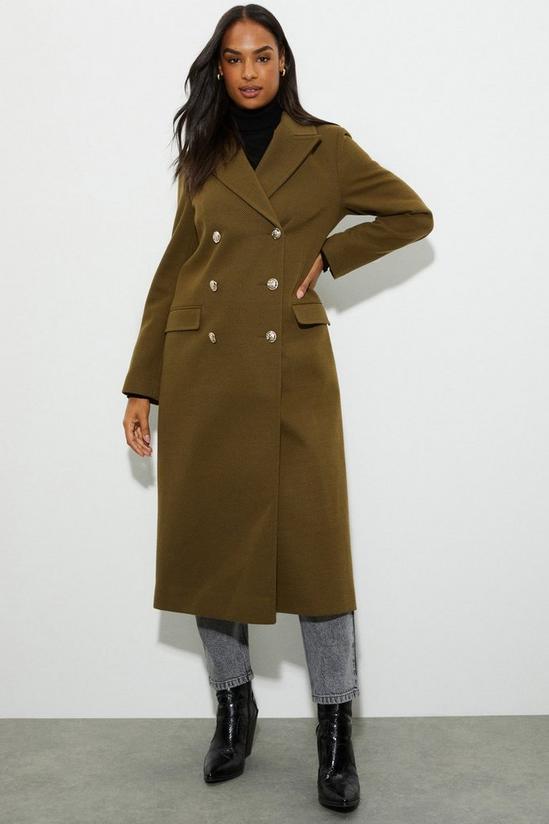 Dorothy Perkins Longline Military Button Coat 1
