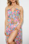 Dorothy Perkins Floral Strappy Cut Out Midi Beach Dress thumbnail 4