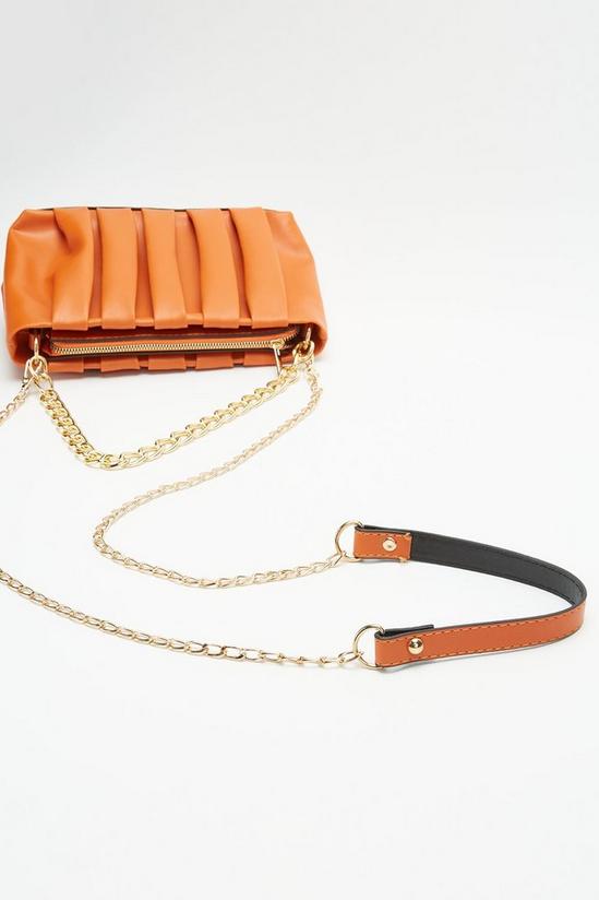 Dorothy Perkins Pleated Chain Handle Shoulder Bag 3