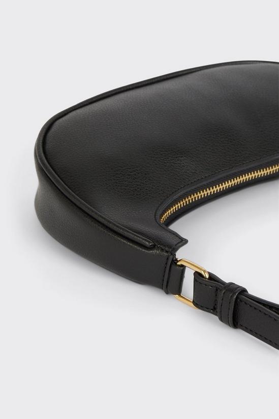 Dorothy Perkins Minimal Zip Curve Shoulder Bag 4