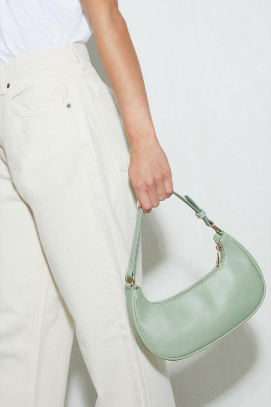 Dorothy Perkins Minimal Zip Curve Shoulder Bag 1