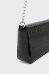 Dorothy Perkins Croc Rectangle Chain Detail Crossbody Bag thumbnail 4