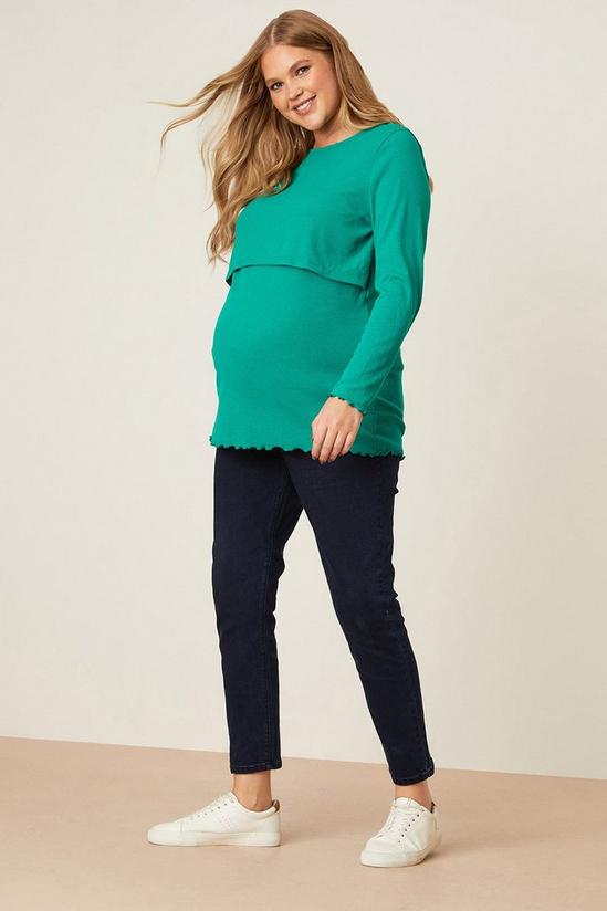 Dorothy Perkins Maternity & Nursing Double Layer Ribbed Top 2